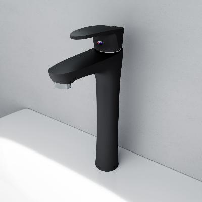 Cмеситель для раковины (умывальника) Dorff  Alpha D9022000BL высокий, черный