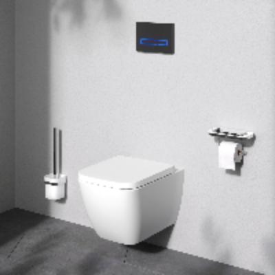 Унитаз подвесной AM.PM Gem C901901SC безободковый с сиденьем микролифт, белый