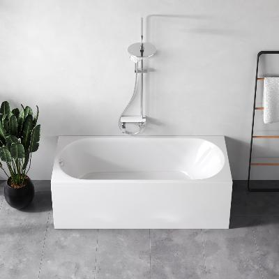 Ванна акриловая 170 AM.PM Moxie W9MA-170-070W-A2ROFL с каркасом и слив-переливом, белая