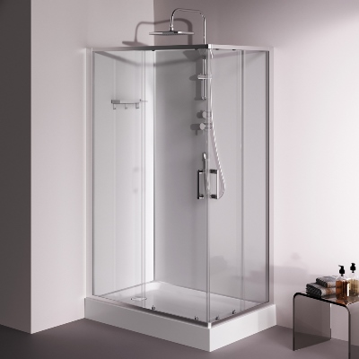 Душевая кабина 120x80 AM.PM Above W9XC-403-12080MT профиль серебристый, низкий поддон