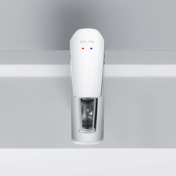 Тумба с раковиной и смесителем 60 AM.PM Gem M90FHX06022WG подвесная белый глянец-2