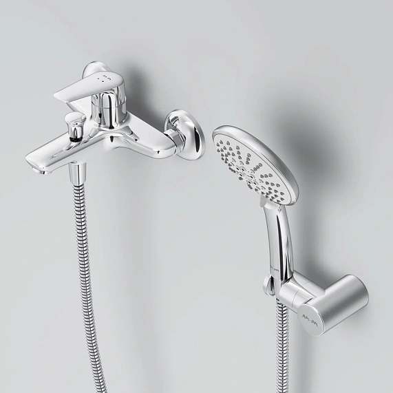 Смеситель для ванны и душа AM.PM Joy F85E15000 душевая лейка, шланг 1750, хром-2
