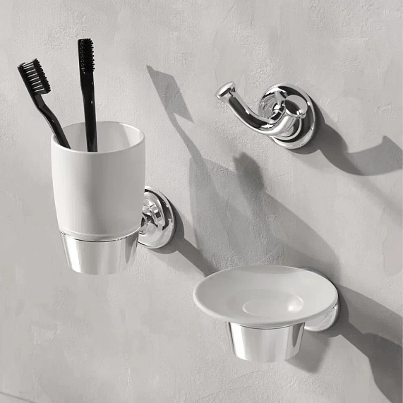 Мыльница стеклянная настенная AM.PM Like A8034200 хром-6