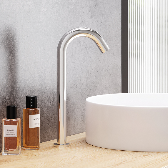 Смеситель для раковины (умывальника) Damixa Scandinavian Pure 360280000 сенсорный, высокий, хром-2