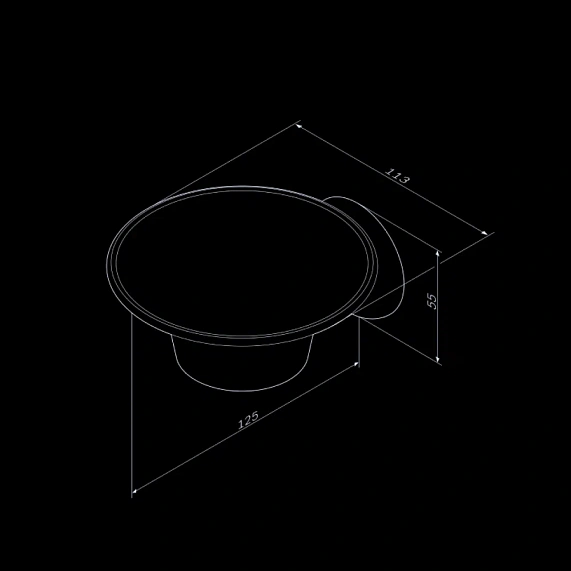 Мыльница стеклянная настенная AM.PM Like A8034200 хром-5