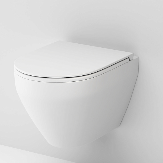 Унитаз подвесной AM.PM Spirit 2.0 C701700MWSC безободковый с сиденьем микролифт, белый матовый-3