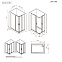 Душевое ограждение без поддона 100x80 AM.PM Gem W90G-403-100280-MT профиль серебристый