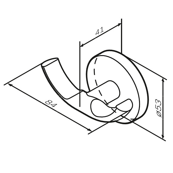 Набор аксессуаров AM.PM X-Joy розовое золото (крючок, кольцо, держатель туалетной бумаги)-4