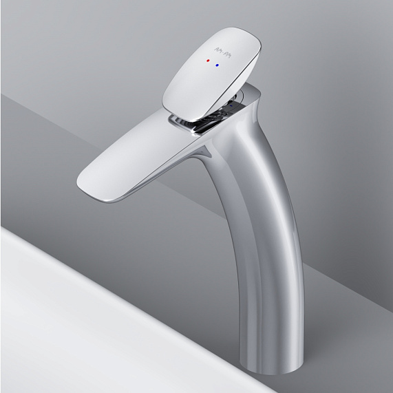 Смеситель для раковины (умывальника) AM.PM Spirit 2.0 F70A92200 высокий с донным клапаном, хром-2