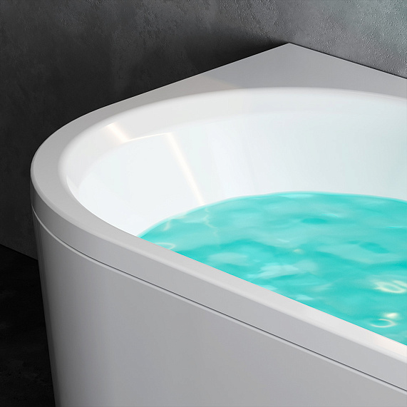 Ванна акриловая закругленная 170x75 AM.PM X-Joy W94A-170U75W-ARP белая глянцевая, комплект c каркасом, панелью-9