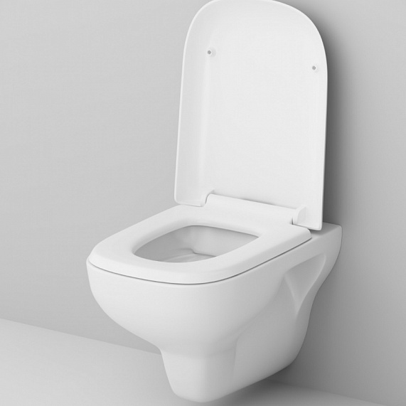 Унитаз подвесной безободковый с инсталляцией AM.PM Like IS49051.801700 сиденьем микролифт, хром пневм. клавишей-3