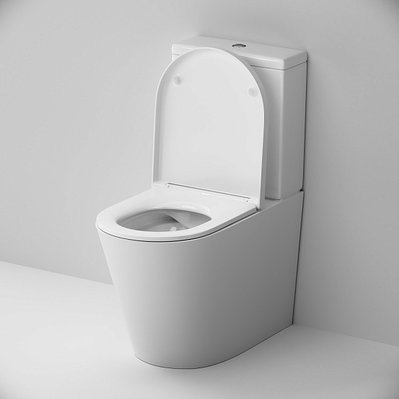 Унитаз напольный AM.PM Func C8F8600SC безободковый с сиденьем микролифт, белый-3