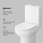 Унитаз напольный AM.PM Spirit 2.0 C708600WH безободковый с сиденьем микролифт 58WH, белый