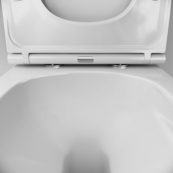 Унитаз подвесной AM.PM Spirit V2.0 C701900SC безободковый с сиденьем микролифт, белый-9