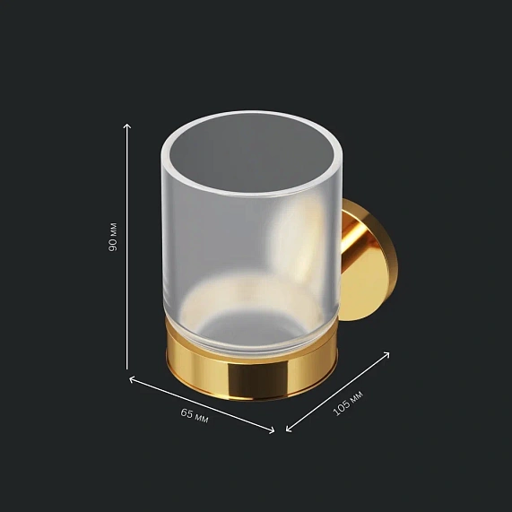 Набор аксессуаров AM.PM X-Joy золото (стакан, крючок, мыльница)-4