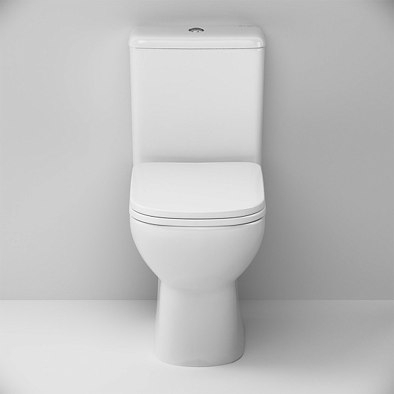 Унитаз напольный AM.PM Tetra C9T8608SC безободковый с сиденьем микролифт, белый-3