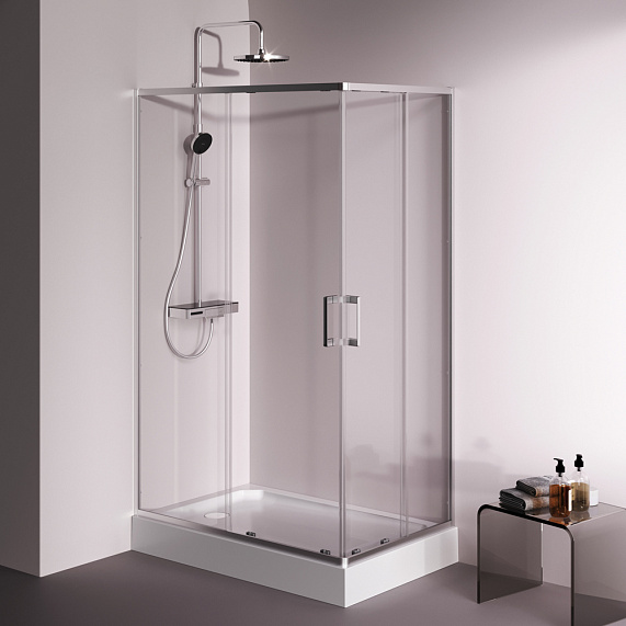 Душевое ограждение без поддона 120x80 AM.PM Above W9XG-403-12080-MT профиль серебристый-3