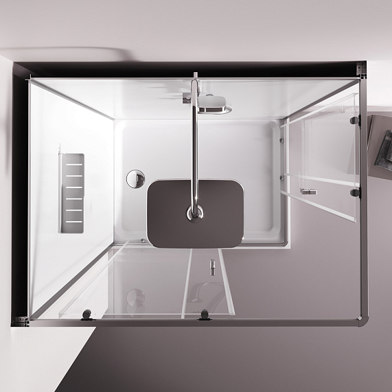 Душевая кабина 120x90 AM.PM Above W9XC-403-12090MT профиль серебристый, низкий поддон-3