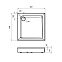 Поддон душевой 90x90 AM.PM Gem W90T-403-090W белый + сифон