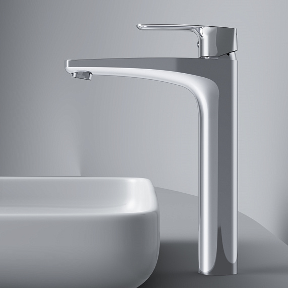 Смеситель для раковины (умывальника) AM.PM Gem F90A92200 высокий с донным клапаном, хром-4