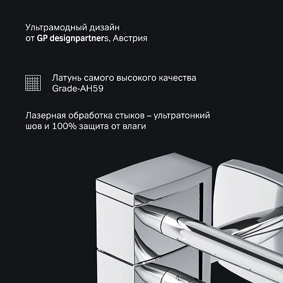 Вешалка для полотенец AM.PM Gem A9032700 поворотная тройная хром-4