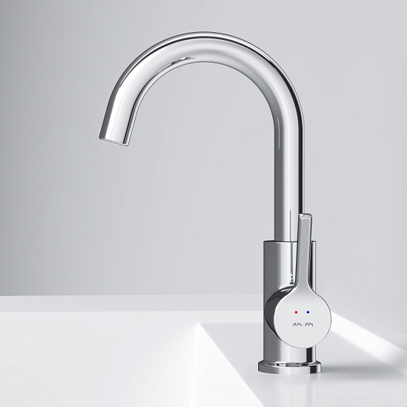 Смеситель для раковины (умывальника) AM.PM X-Joy S F85B02700 с поворотным изливом, хром-3