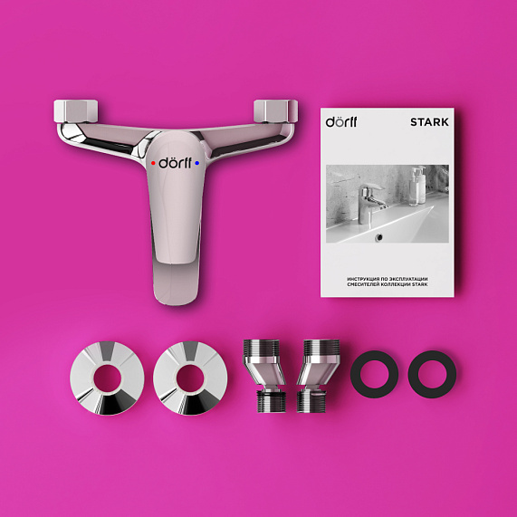 Cмеситель для ванны и душа Dorff Stark D1101000 хром-5
