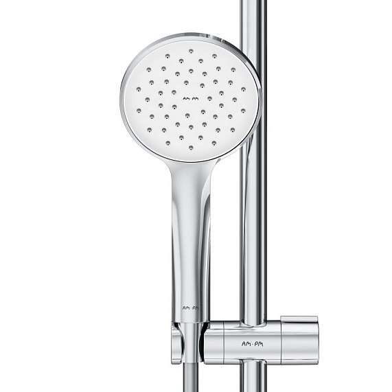 Душевая система AM.PM Crave F079C500 стойка с тропическим душем, термостатом, смесителем, изливом, хром-8