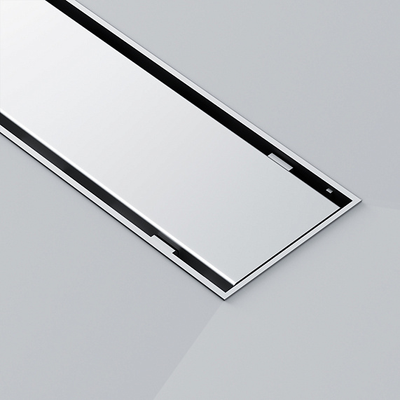 Душевой трап (лоток) 70 AM.PM PrimeFlow W02SC-U11-070-04SB комбинированный затвор со стальной матовой решеткой под плитку-19