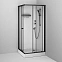 Душевая кабина 90x90 AM.PM X-Joy W94C-403-090BT профиль черный матовый, низкий поддон