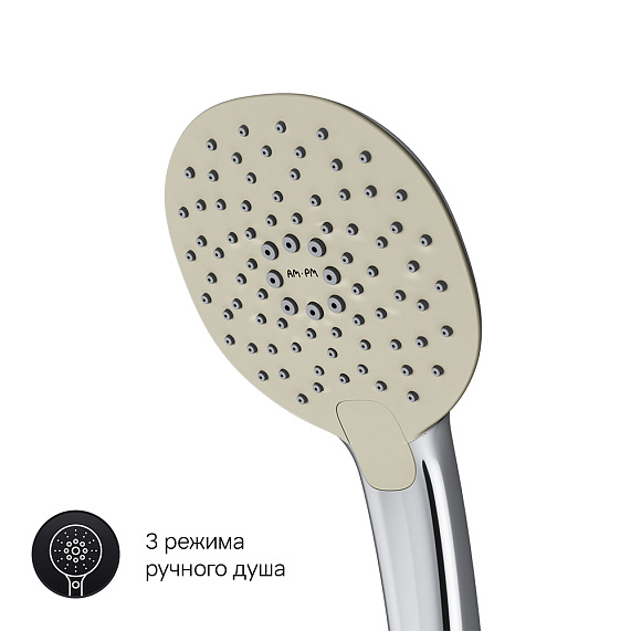 Смеситель для ванны и душа AM.PM Spirit 2.1 F71A15000 душевая лейка, шланг 1750, хром-3