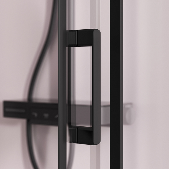 Душевое ограждение без поддона 100x100 AM.PM Above W9XG-403-100100-BT профиль черный-6