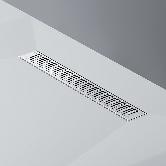 Душевой трап (лоток) 50 AM.PM MasterFlow W01SC-P11-050-01SB комбинированный затвор со стальной матовой решеткой-8