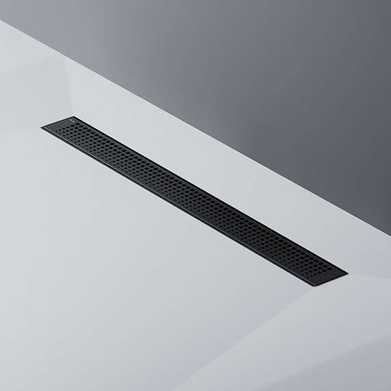 Душевой трап (лоток) 70 AM.PM MasterFlow W01SC-P11-070-01BM комбинированный затвор с черной матовой решеткой-8