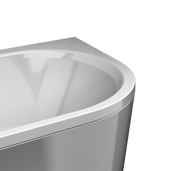 Ванна акриловая закругленная 170x75 AM.PM X-Joy W94A-170U75W-ARP белая глянцевая, комплект c каркасом, панелью-4