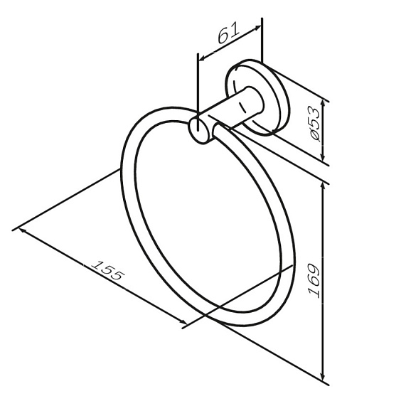 Набор аксессуаров AM.PM X-Joy розовое золото (крючок, кольцо, держатель туалетной бумаги)-5