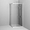 Душевое ограждение без поддона 90x90 AM.PM Sunny W87G-403-9090-MT профиль серебристый