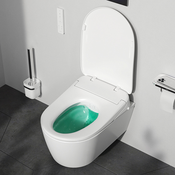 Унитаз-биде подвесной AM.PM Func C8F1702SC безободковый с электронным управлением, белый-2