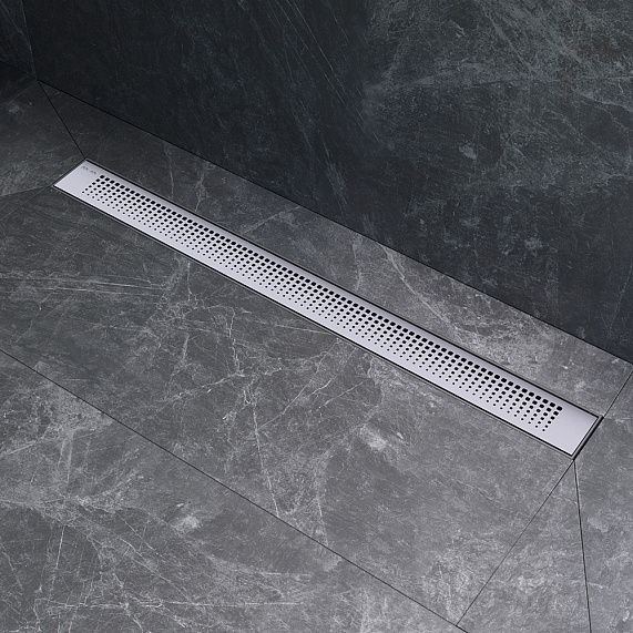 Душевой трап (лоток) 80 AM.PM PrimeFlow W02SC-P11-080-01SB комбинированный затвор со стальной матовой решеткой-5