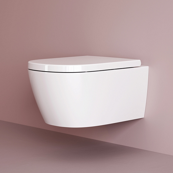 Унитаз подвесной AM.PM Libre C601901SC торнадо безободковый с сиденьем микролифт, белый-4