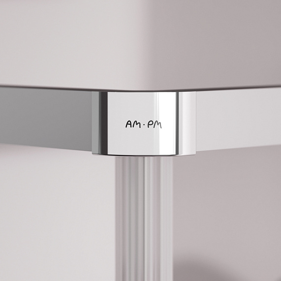 Душевое ограждение без поддона 100x100 AM.PM Above W9XG-403-100100-MT профиль серебристый-9