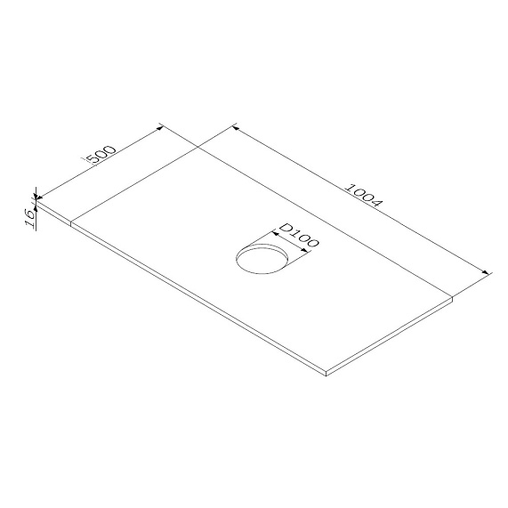 Столешница в ванную под раковину 100 AM.PM Func M8FST1001WG белый глянец-2