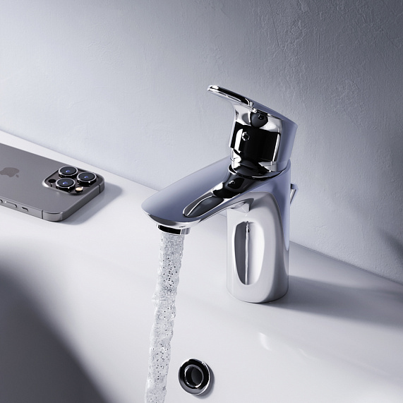 Смеситель для раковины (умывальника) AM.PM Like F8092116 с донным клапаном, хром-2