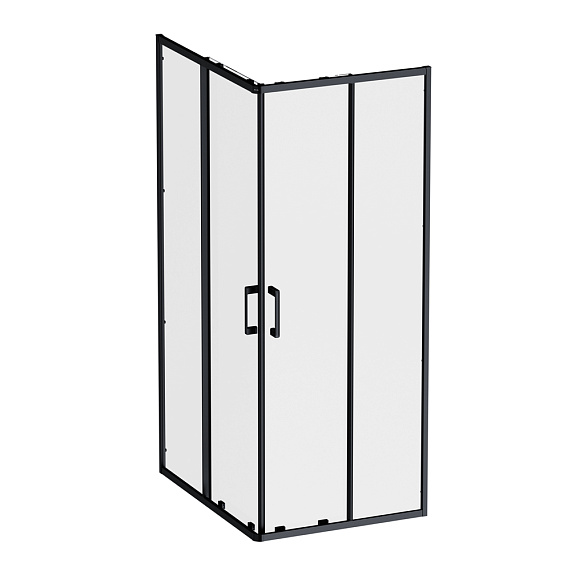 Душевое ограждение без поддона 100x80 AM.PM Above W9XG-403-10080-BT профиль черный-14