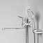 Смеситель для ванны и душа AM.PM X-Joy F85A95000 длинный излив, душевая лейка, шланг 1750, хром