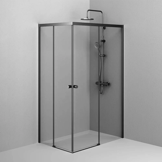 Душевое ограждение без поддона 120х80 AM.PM X-Joy W94G-403-12080-BT профиль черный матовый-3