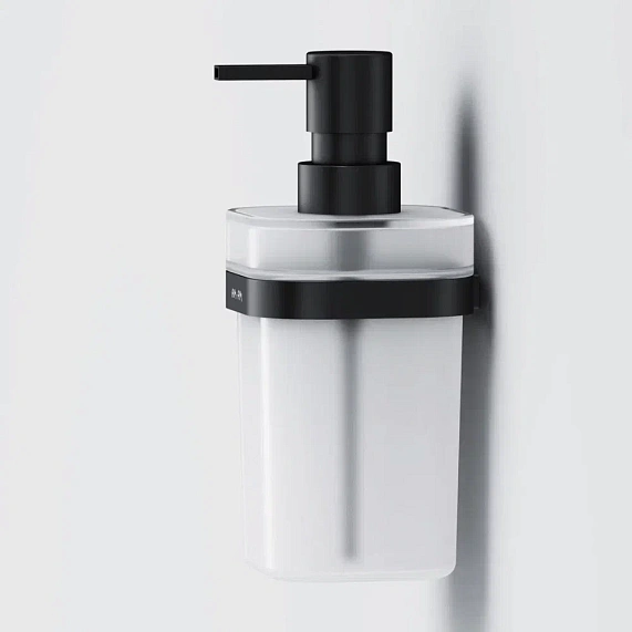 Дозатор для мыла настенный стеклянный AM.PM Func A8F36922 черный-2