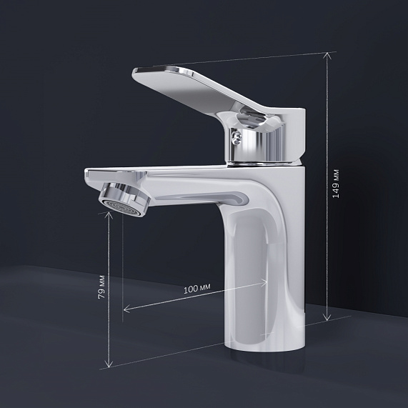 Тумба с раковиной и смесителем 65 AM.PM X-Joy M85AFHX0652WG подвесная белый глянец-6