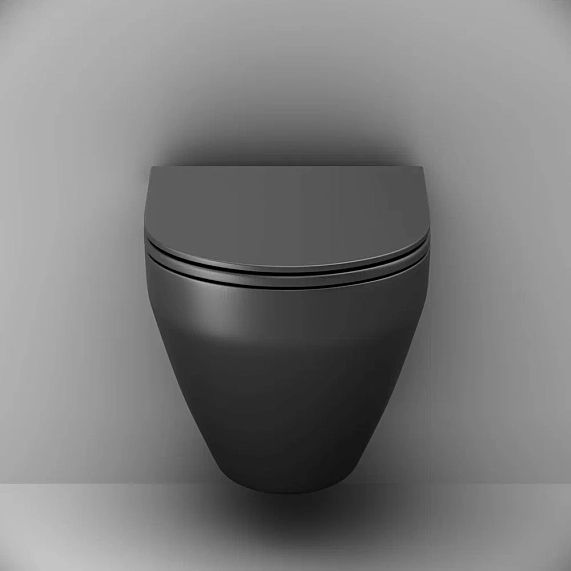 Унитаз подвесной безободковый с инсталляцией AM.PM Spirit V2.0 IS49051.701700MB сиденьем микролифт, хром пневм. клавишей-4