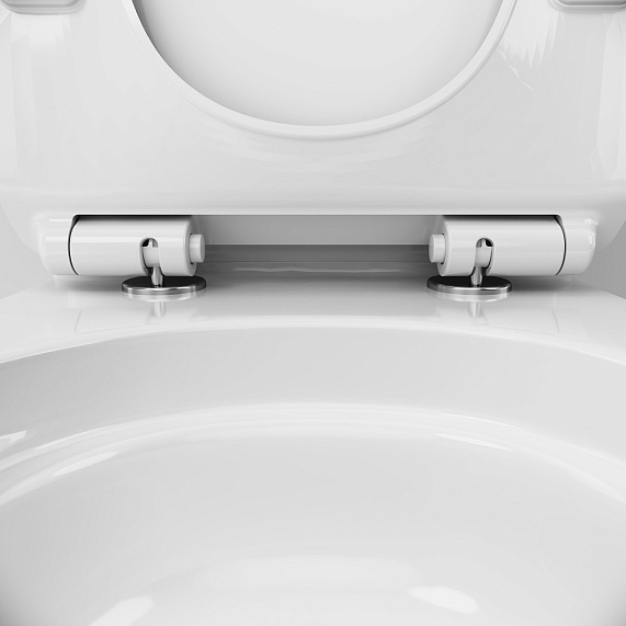 Унитаз-компакт напольный AM.PM Like C808600SC безободковый с сиденьем микролифт, белый-8